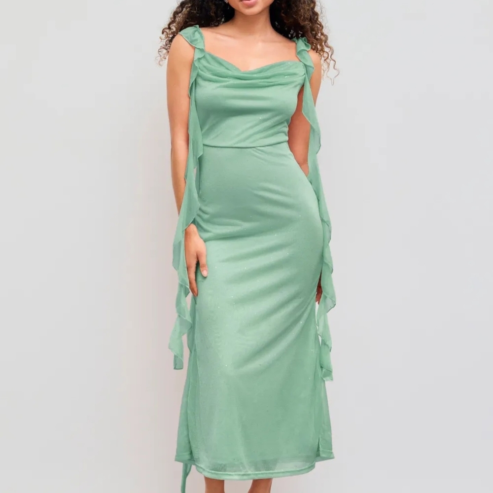 Cider Mint Green Midi Dress